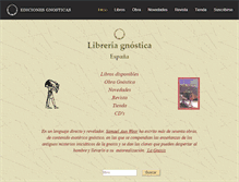 Tablet Screenshot of edicionesgnosticas.com